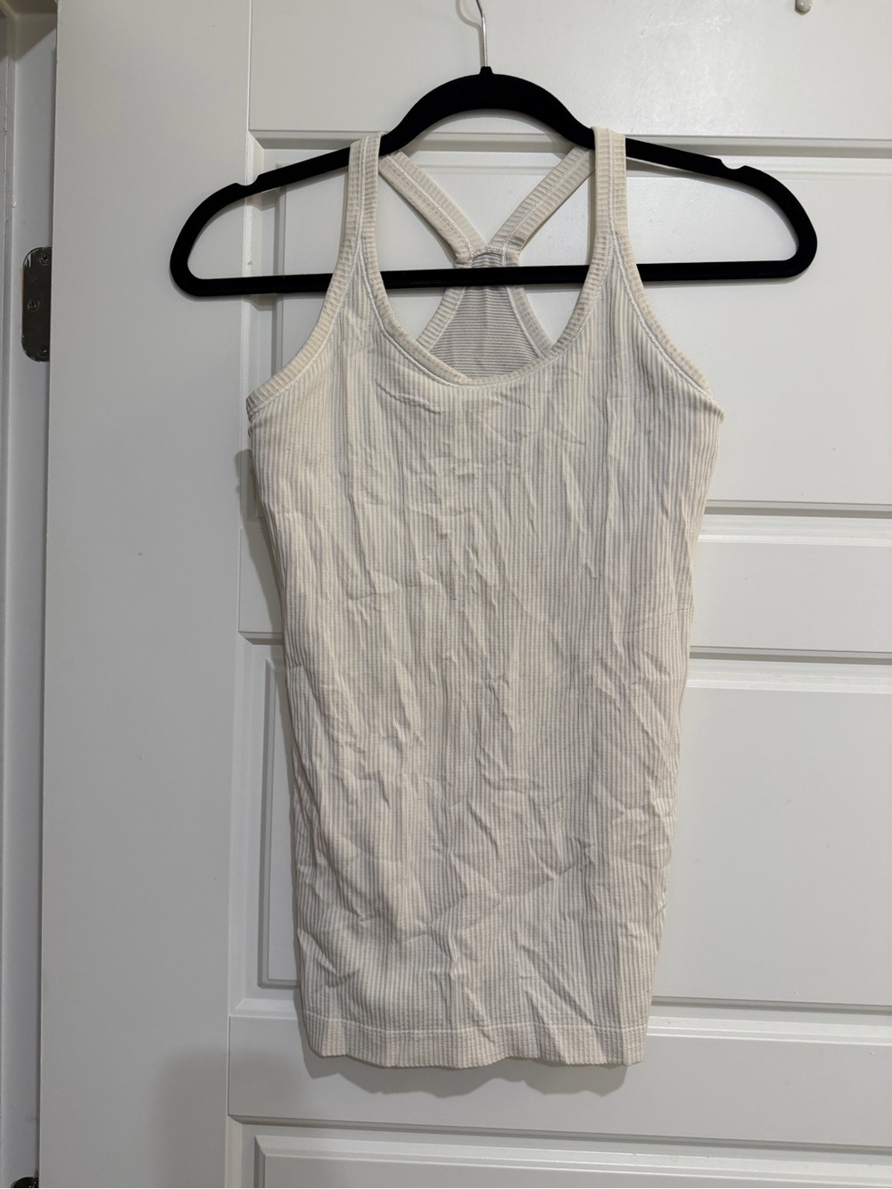 lululemon Cream Ribbed Racerback Tank